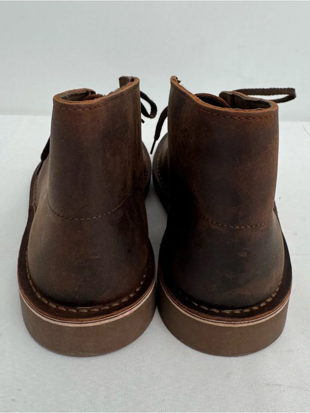 NWOB Clarks Men's US 10.5 M Bushacre 2 Chukka Boot, Dark Brown Leather New